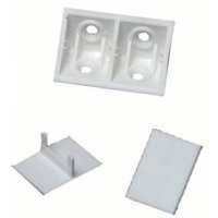 Prunier Sarl - Klampe + Deckel 02C weiß prunier - Box von 50 - STBS02C von PRUNIER SARL