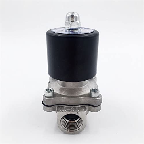 Elektrisches Magnetventil Wasser Luft N/C 2 Wege AC 220 V 2W160-15 Edelstahlgehäuse DC12 V 24 V AC110 V 220 V Wasserventil 1 Stück(220V AC) von PRXFRWOW