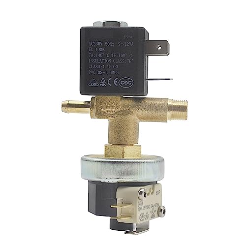 JYZ-3 N/C 2 Wege AC 230 V G1/8 Messing Eisen Dampf Link Magnetventil mit Druckschalter Kombination 1 Stücke JYZ-3 N/C 2 Wege AC 230 V G1/8 Messing Eisen Dampf Link Magnetventil mit Druckschalter Kombination 1 Stücke von PRXFRWOW