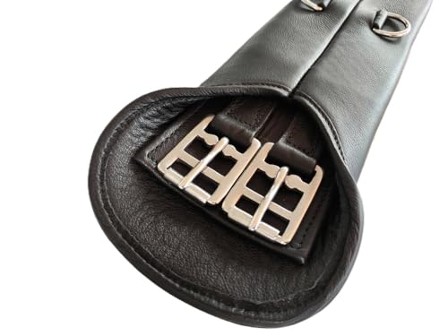 PS Pferdeartikel Nappa Leder Kurzgurt gerade gepolstert Größe Schwarz 65 cm von PS Pferdeartikel