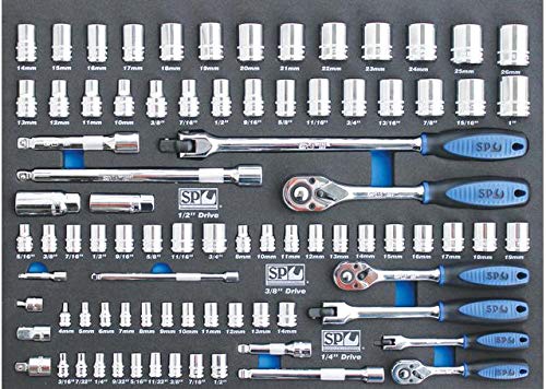 Stecknüsse und Zubehör, 84 Stück von SP Tools