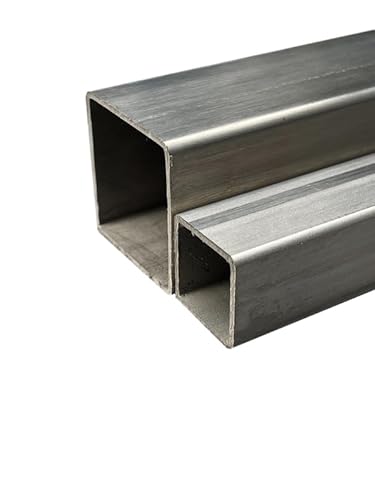 PSB STAHL AUF MASS Edelstahlrohr - Quadratrohr - Vierkantrohr - Profilrohr - 1.4301/1.4307 roh - 40x40x2 mm (2000mm) von PSB STAHL AUF MASS