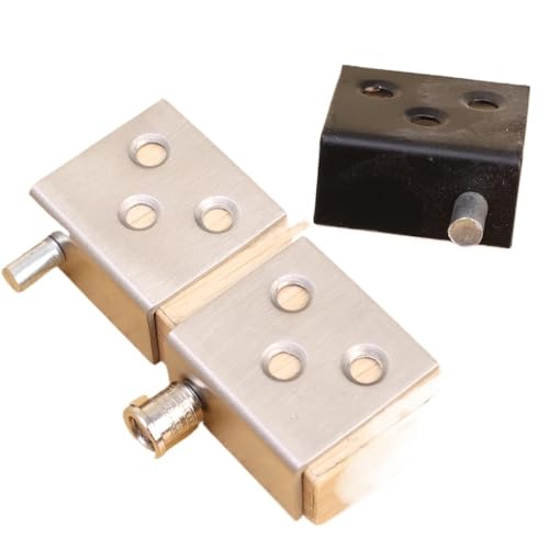 ZHGUIMING 10/2 Stück verdeckte Scharniere, unsichtbare Schrank-Auf- und Ab-Tür-Drehgelenke, CT-Eckcodes for Holzpaneel-Schrankdisplay-Stützhalterung(2PCS-Black) von PSDFJAD