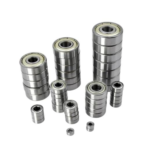 ZHGUIMING 10/50 Stück kleine Lager 2 mm 3 mm 4 mm 5 mm 6 mm 7 mm 8 mm 9 mm 10 mm Bohrung 3 x 7 x 3 5 x 10 x 4 5 x 11 x 4 8 x 22 x 7 10 x 15 x 4 mm Miniaturlager(10Pcs,4x7x2.5mm) von PSDFJAD