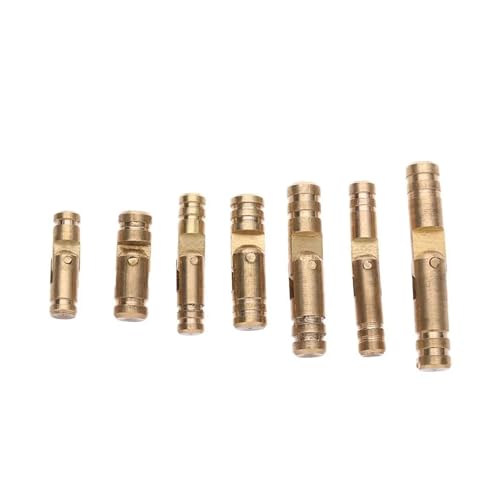 ZHGUIMING 10 Stück Fassscharniere, zylindrisch, versteckt, Schmuckschatullen-Anschluss, verdeckt, unsichtbar, Messing-Türscharniere(5mmx25mm) von PSDFJAD