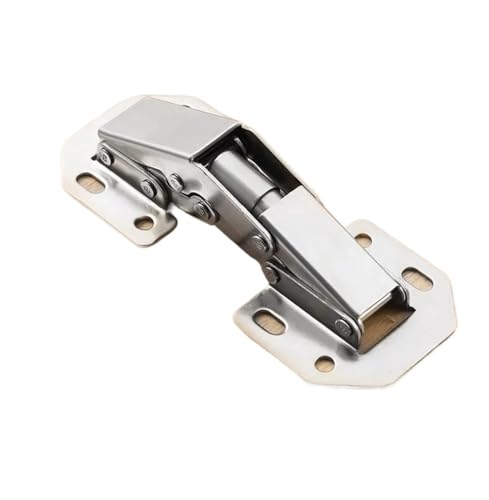 ZHGUIMING 12/2 STÜCKE 90-Grad-Schrankscharniere aus Stahl ohne Bohren von Löchern for Schranktüren, Metallscharniere for Zuhause, Küche, Möbelbeschläge(12PCS) von PSDFJAD