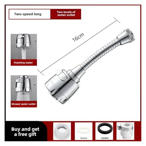 ZHGUIMING 2/3 Modi Universal-Küchenhahn-Adapter 360-Grad-Drehung Wasserhahn-Filter-Extender Küchenhelfer Spray Wassersparende Wasserhahndüse(Faucet tap B1) von PSDFJAD