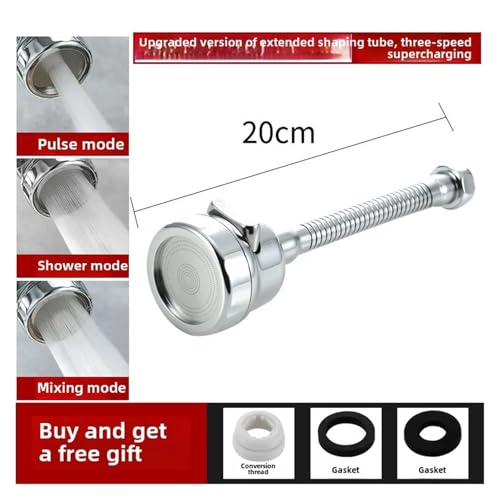 ZHGUIMING 2/3 Modi Universal-Küchenhahn-Adapter 360-Grad-Drehung Wasserhahn-Filter-Extender Küchenhelfer Spray Wassersparende Wasserhahndüse(Faucet tap F) von PSDFJAD
