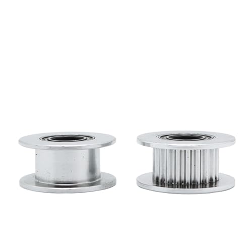 ZHGUIMING 20 Zähne 2GT Umlenkrolle Bohrung 3/4/5/6/8mm Mit Lager Gürtelbreite 6/9/10/15mm Zahnriemenscheibe GT2 20T 3D-Drucker Synchronou Idler(5mm,NO TEETH_6MM) von PSDFJAD