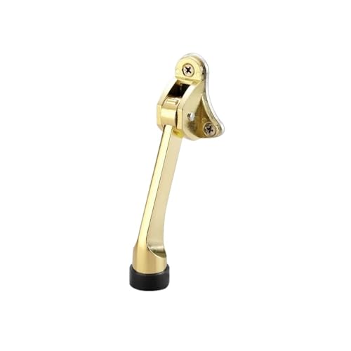 ZHGUIMING 2er-Pack Kickdown-Türstopper, gewerblicher Hochleistungs-Türstopper mit rutschfestem Gummi, Türhalter aus Zinklegierung, Türbeschläge(Gold) von PSDFJAD