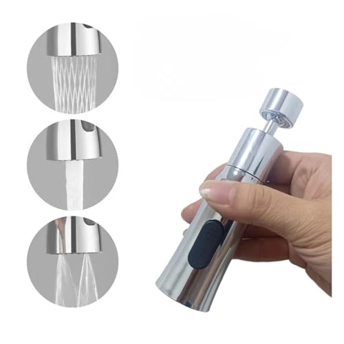 ZHGUIMING 3 in1 Küche Pull Out Wasserhahn Sprayer Düse ABS langlebige Wasser sparende Dusche Spray Kopf Badezimmer Waschbecken Wasserhahn(16 CP) von PSDFJAD