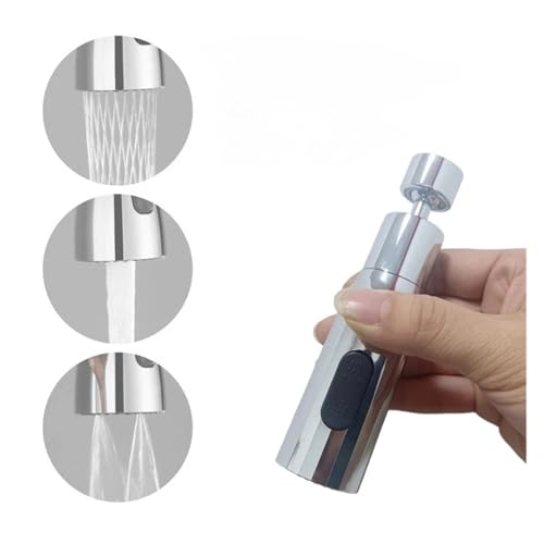 ZHGUIMING 3 in1 Küche Pull Out Wasserhahn Sprayer Düse ABS langlebige Wasser sparende Dusche Spray Kopf Badezimmer Waschbecken Wasserhahn(17 CP) von PSDFJAD