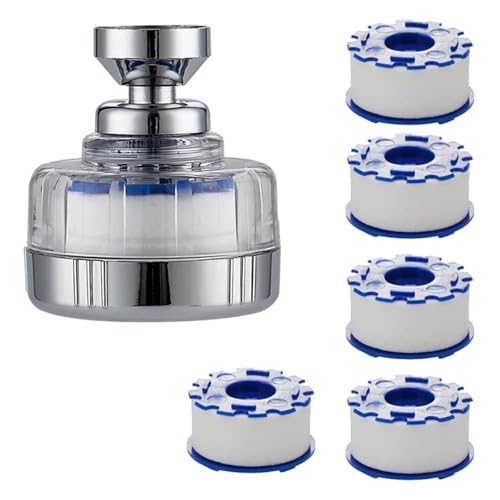 ZHGUIMING 360 Küchenarmatur Düse Belüfter Sprayer Filter Diffusor Wassersparhahn Kopf verlängern Stecker(1PCS 5 filter cotton) von PSDFJAD