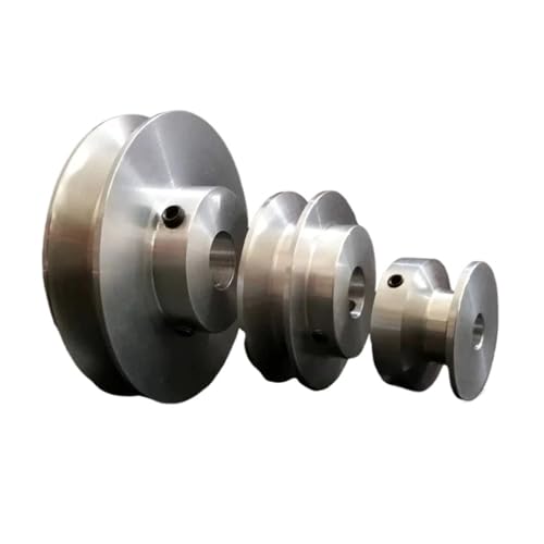 ZHGUIMING 40 mm 60 mm 80 mm Aluminiumlegierung Einzelkeilriemenscheibe Spindelmotorscheibe, Modell Übertragungsrad A-Typ Keilriemenscheibe(17 mm,1 PCS_80MM) von PSDFJAD