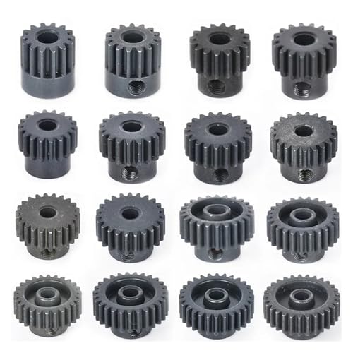 ZHGUIMING 48P Harden Metall Motor Getriebe Ritzel 3,175mm 14T 15T 16T 17T 18T 19T 20T 21T 22T 23T 24T 25T 26T 27T 28T 29T 30T RC Autos Teile(15T) von PSDFJAD