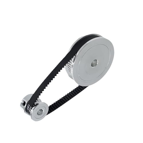ZHGUIMING 60T 20 Zähne Riemenbreite 10mm 2GT Zahnriemenscheibensatz Spannradbohrung 3~12mm Untersetzung 3:1GT2 Synchronriemenscheibensatz(60T bore 5mm,2GT-280-10MM_20T BORE 4MM) von PSDFJAD