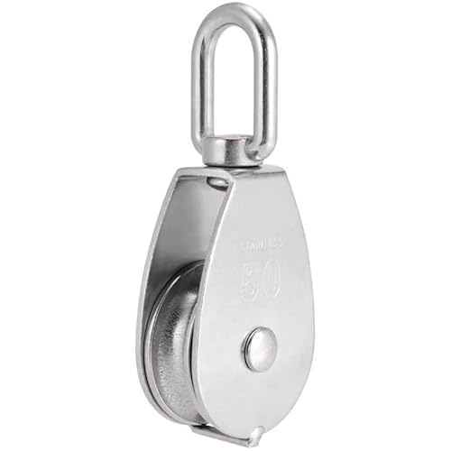ZHGUIMING Edelstahl-Hebekran-Flaschenclips for Flaschenzugsystem, Flaschenzüge for Seil-Vogelfutterspender, Sonnenschutzzeltstangen(2PCS,M20) von PSDFJAD