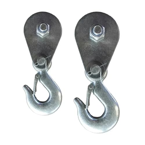 ZHGUIMING Elektrische Winde Haken Hebe Pulley Hohe Festigkeit Stahl Rad Hebe Seil Pulley Block Haken(1000kg) von PSDFJAD