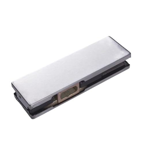 ZHGUIMING Glastürklemme mit oberen und unteren Klemmen, rahmenlose Federtür, eine geformte Klemme, Glastürscharnier 10–12 mm(B) von PSDFJAD