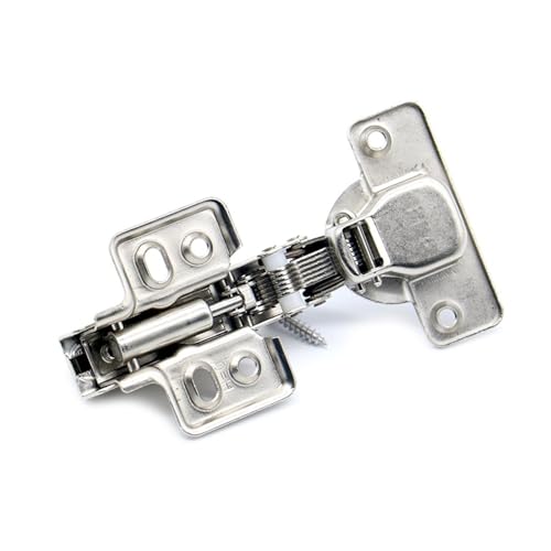 ZHGUIMING Scharnier aus rostfreiem Eisen, hydraulisches Scharnier, Eisenkern, Dämpferpuffer, Schranktürscharniere, Soft-Close-Möbelbeschläge(Half Overlay) von PSDFJAD