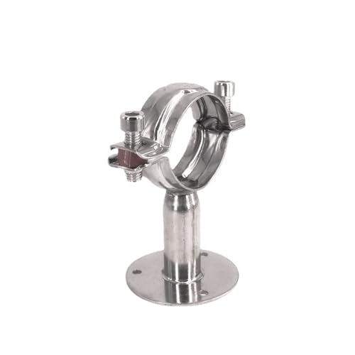 zhuguim 12-108mm 3/4 "-4" Rohr Aufhänger Halterung Clamp 1-1/2 "38mm Unterstützung Clip mit Basis Platte 304 Edelstahl for L = 50mm(Fit OD 51-53mm) von PSDFJAD