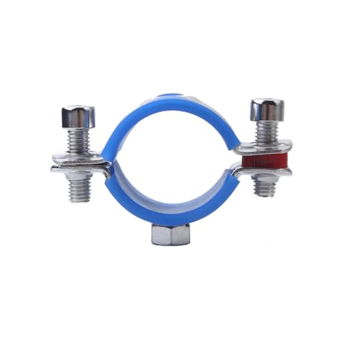 zhuguim Mit blauem Gehäuse M8 x 1,25 mm Innengewinde passend for 19–108 mm Außendurchmesser Rohr 304 Edelstahl Rohraufhänger Halterung Klemme Support Clip Homebrew(Fit 159mm OD Tube) von PSDFJAD