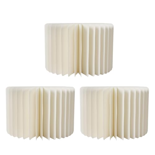 PSFDEWT 3 PCs Zylinder Podest Ständer eleganter weißer Karton Zylinderständer faltbare wiederverwendbare Hochzeitsdessert -Kuchenständer mit Acryldeckel für Jubiläum, Weihnachtschancen, 11 in Dia..P von PSFDEWT