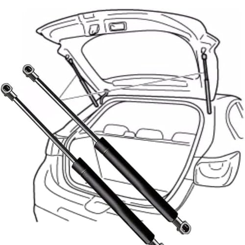 PSFVHHQI Auto Kofferraum Gasfeder Für Dodge Journey 2009-2020 (OEM:68101213AA)-49.9cm, Heckklappendämpfer Stoßdämpfer Stütz Hydraulische Zubehö Koffer Heckklappen-stütz Stange von PSFVHHQI