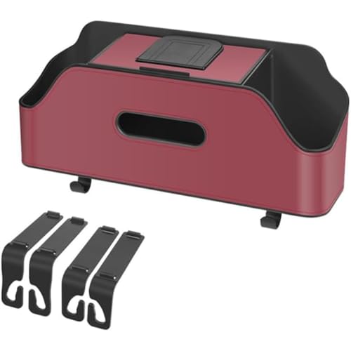PSFVHHQI Auto Kopfstütze Rücksitz Organizer für 3er F30 4er F32 F36 5er G30, Multifunktional Sitz Aufbewahrungsbox mit Getränkehalter Tissue und Haken,Wine Red PSFVHHQI Auto Kopfstütze Rücksitz Organizer für 3er F30 4er F32 F36 5er G30, Multifunktional Sitz Aufbewahrungsbox mit Getränkehalter Tissue und Haken,Wine Red von PSFVHHQI