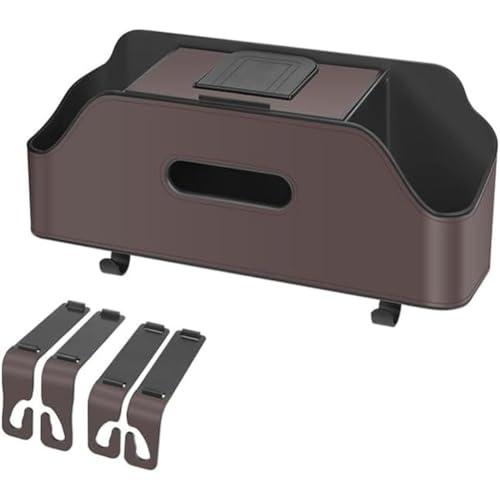 PSFVHHQI Auto Kopfstütze Rücksitz Organizer für X1 E84 X1 F48 X2 M35i F39 X2 F39 X3 E83 X3 F25 2000-2023, Multifunktional Sitz Aufbewahrungsbox mit Getränkehalter Tissue und Haken,Brown PSFVHHQI Auto Kopfstütze Rücksitz Organizer für X1 E84 X1 F48 X2 M35i F39 X2 F39 X3 E83 X3 F25 2000-2023, Multifunktional Sitz Aufbewahrungsbox mit Getränkehalter Tissue und Haken,Brown von PSFVHHQI