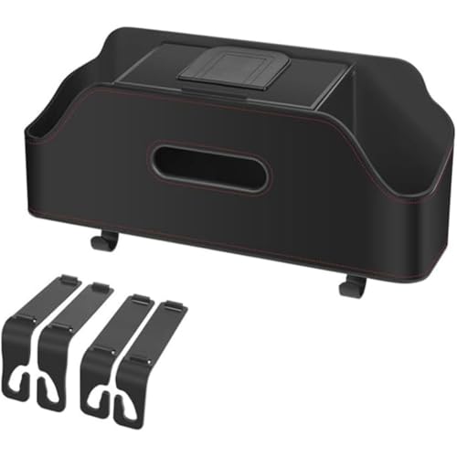 PSFVHHQI Auto Kopfstütze Rücksitz Organizer für iX3 G08 2021 2022 2023 2024, Multifunktional Sitz Aufbewahrungsbox mit Getränkehalter Tissue und Haken,Black PSFVHHQI Auto Kopfstütze Rücksitz Organizer für iX3 G08 2021 2022 2023 2024, Multifunktional Sitz Aufbewahrungsbox mit Getränkehalter Tissue und Haken,Black von PSFVHHQI