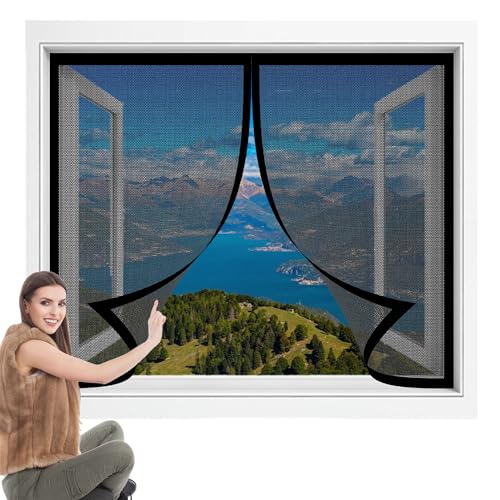 Insektenschutz für Fenster Außen 278 x 142 cm Insektenschutz Mückennetz Fliegengitter Balkontür Ohne Bohren Kinderleichte Montage für Schiebefenster Dachfenster, Schwarz Insektenschutz für Fenster Außen 278 x 142 cm Insektenschutz Mückennetz Fliegengitter Balkontür Ohne Bohren Kinderleichte Montage für Schiebefenster Dachfenster, Schwarz von PSHCEE