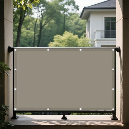 Sonnensegel Sonnenschutz Windschutz 102 x 102 cm Rechteckig Wasserdicht Sonnenschutz Windschutz Schattenspender Leinwand Vielen Größen mit Spannseilen für Garten Balkon, Khaki Sonnensegel Sonnenschutz Windschutz 102 x 102 cm Rechteckig Wasserdicht Sonnenschutz Windschutz Schattenspender Leinwand Vielen Größen mit Spannseilen für Garten Balkon, Khaki von PSHCEE
