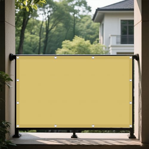 Sonnensegel Sonnenschutz Windschutz 192 x 372 cm Rechteckig Wasserdicht Sonnenschutz Windschutz Schattenspender Leinwand Vielen Größen mit Spannseilen für Garten Balkon, Creme Farben Sonnensegel Sonnenschutz Windschutz 192 x 372 cm Rechteckig Wasserdicht Sonnenschutz Windschutz Schattenspender Leinwand Vielen Größen mit Spannseilen für Garten Balkon, Creme Farben von PSHCEE