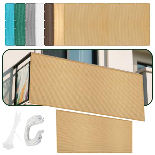 Sonnensegel Rechteckig 435 x 470 cm Rechteckig Atmungsaktiv 98% UV Schutz Segel Baldachin Segeltuch mit Ösen Seil HDPE UV Schutz Ohne Bohren für Garten Balkon, Sandgelb Sonnensegel Rechteckig 435 x 470 cm Rechteckig Atmungsaktiv 98% UV Schutz Segel Baldachin Segeltuch mit Ösen Seil HDPE UV Schutz Ohne Bohren für Garten Balkon, Sandgelb von PSHYJUN