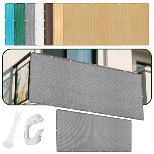 Sonnensegel Rechteckig 457 x 482 cm Rechteckig Atmungsaktiv 98% UV Schutz Segel Baldachin Segeltuch mit Ösen Seil HDPE UV Schutz Ohne Bohren für Garten Balkon, Hellgrau Sonnensegel Rechteckig 457 x 482 cm Rechteckig Atmungsaktiv 98% UV Schutz Segel Baldachin Segeltuch mit Ösen Seil HDPE UV Schutz Ohne Bohren für Garten Balkon, Hellgrau von PSHYJUN