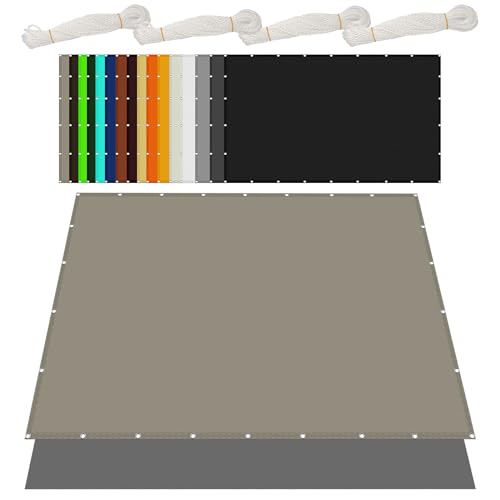 Sonnensegel Wasserdicht 6 x 8 m Rechteckig Wasserdicht 98% UV Schutz Markisenstoff Rechtwinklig mit Ösen Segeltuch 4 × 1.5 M Seile für Außenbereich Garten, Khaki Sonnensegel Wasserdicht 6 x 8 m Rechteckig Wasserdicht 98% UV Schutz Markisenstoff Rechtwinklig mit Ösen Segeltuch 4 × 1.5 M Seile für Außenbereich Garten, Khaki von PSHYJUN