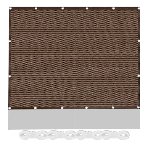 Sonnensegel mit Ösen Atmungsaktiv 310 x 610 cm Rechteckig Atmungsaktiv Sonnenschutz Windschutz Blickdicht Schattennetz inkl Befestigungsseile für Garten Camping, braun Sonnensegel mit Ösen Atmungsaktiv 310 x 610 cm Rechteckig Atmungsaktiv Sonnenschutz Windschutz Blickdicht Schattennetz inkl Befestigungsseile für Garten Camping, braun von PSHYJUN