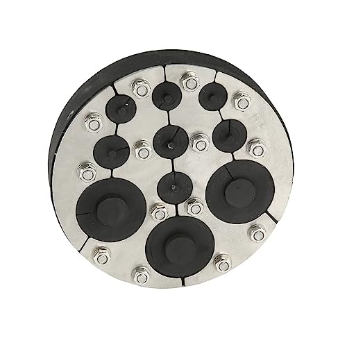 PSI Compakt Ringraumdichtung Varia Multi Mehrfach-Mauerdurchführung Kernbohrung 200 mm, Mediumrohr 3x(22-54 mm), 4x(4-25 mm), 3x(4-20 mm) von PSI