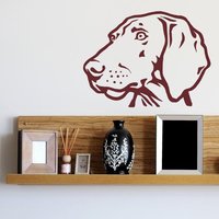 Aufkleber Pointer Weimaraner Hund Vinyl Sticker Vorstehhund, Wehrmann, Kurzhaarig von PSIAKREW