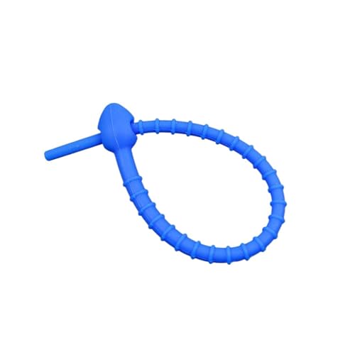 10 stücke Silikon Kabelbinder Abdichtung Krawatten Kabel Strap Draht Organizer Daten Clip(Blue) von PSNKLMM