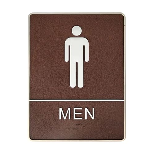 Badezimmer Wandaufkleber Frau Mann Toilettenschild WC Home Hotel Waschraum Türschilder(Men) von PSNKLMM