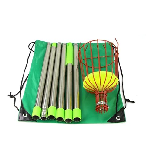 Garten Bauernhof Edelstahl Teleskop Stange Obst Picker for Geeignet for Hohe Höhe Picking(C-3.2M(10.4FT)) von PSNKLMM