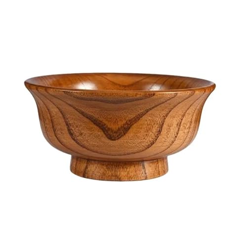Holz Schüssel Sauce Salate Salat Ramen, Anti Rand Hohe Fuß Milch Tee Restaurant Kreative Verbrühungen(13CM) von PSNKLMM