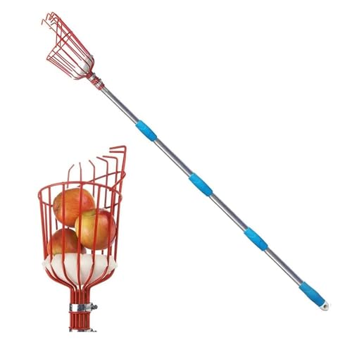 Obstpflücker, 260 cm, verstellbarer tiefer Korb, bequemes Ernten von Obstsammlern und Catcher-Werkzeugen(Fruit Picker) von PSNKLMM