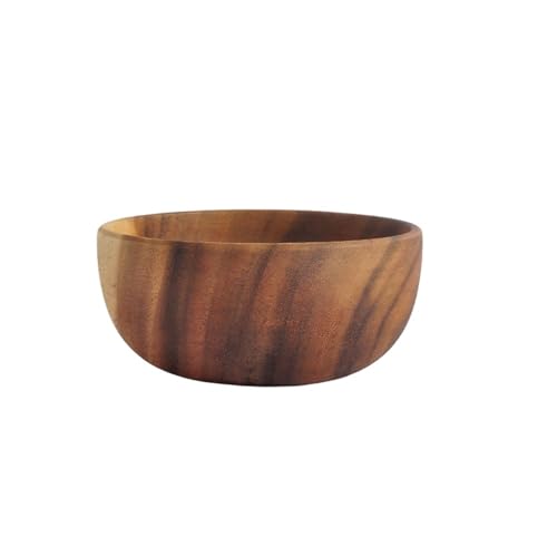 PSNKLMM 1Pcs Salat Schüssel Holz Handgemachte Geschirr Körner Getrocknete Früchte Flachen Mund(16CM) von PSNKLMM