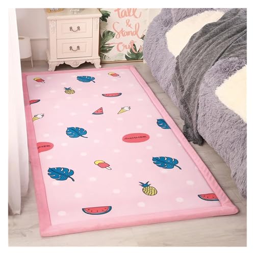 PSNKLMM Dicker Korallenvlies-Teppich for Wohnzimmer, Schlafzimmer, Kinder-Krabbelbodenmatte, Nachttisch, Sofa, Rutschfester Teppich(12,100x100cm) von PSNKLMM
