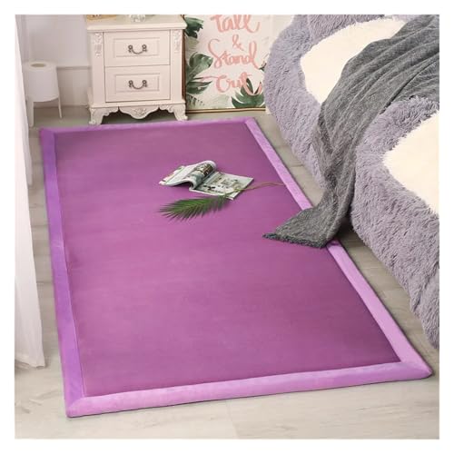 PSNKLMM Dicker Korallenvlies-Teppich for Wohnzimmer, Schlafzimmer, Kinder-Krabbelbodenmatte, Nachttisch, Sofa, Rutschfester Teppich(7,100x200cm) von PSNKLMM