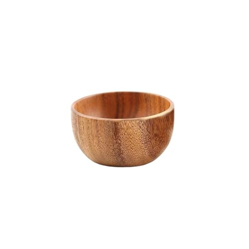 PSNKLMM Obstsalatschüssel aus Akazienholz, Reis, Einzelgeschirr, Küchenutensilien, Suppenschüsseln Holz(200ml) von PSNKLMM