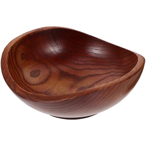 PSNKLMM Obstschale aus massivem Holz, dekoratives Nusstablett, Snack-Servierschalen, große Salatgerichte PSNKLMM Obstschale aus massivem Holz, dekoratives Nusstablett, Snack-Servierschalen, große Salatgerichte von PSNKLMM